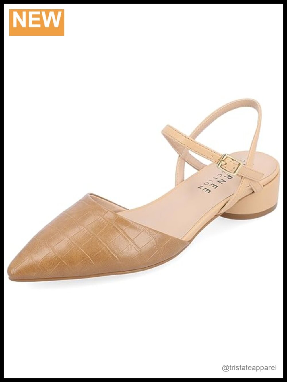 Pointed Toe Mary Jane Block Heel Pumps Buckle Ankle Strap Work Shoes